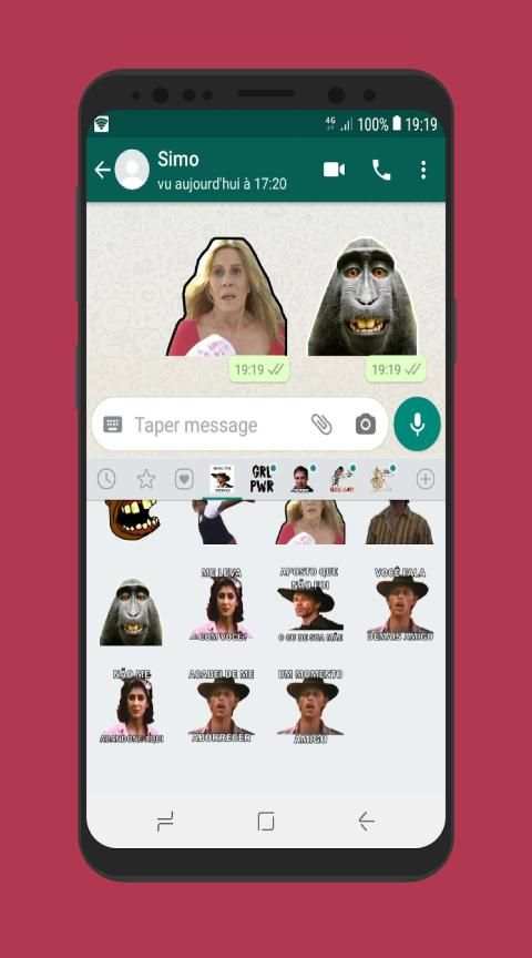 Stickers graciosos con frases para WhatsApp 2020 screenshot 6