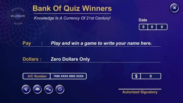 Millionaire 2020 - Trivia Quiz Game स्क्रीनशॉट 7