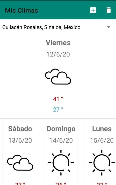 Mis Climas screenshot 2