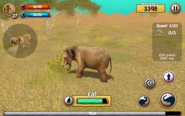 Wild Elephant Sim 3D स्क्रीनशॉट 4