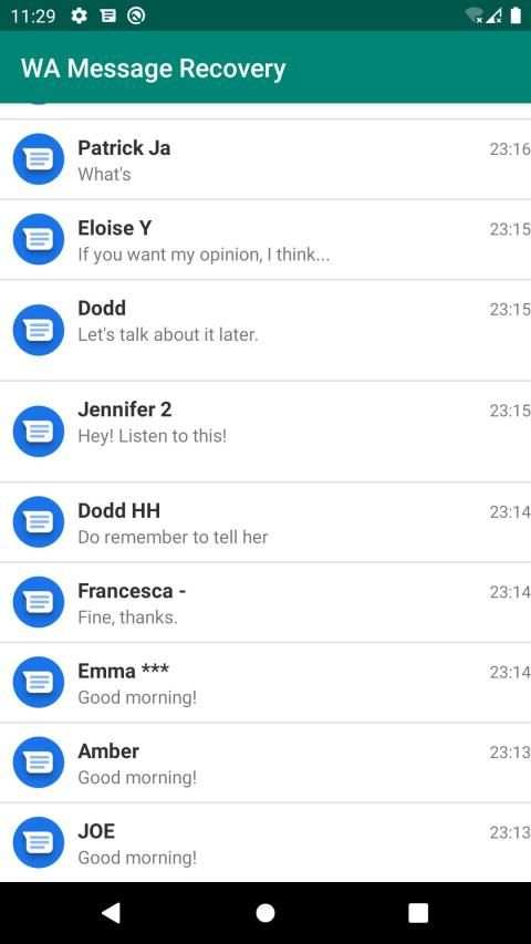 Wa Message Recovery screenshot 1