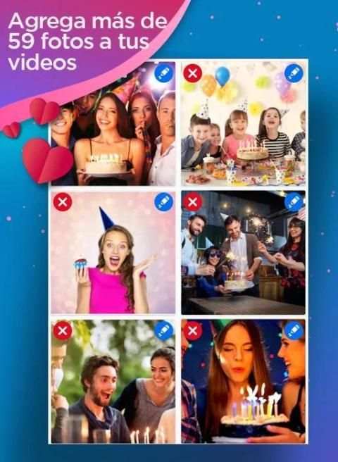 *Video de cumpleaños con musica y fotos स्क्रीनशॉट 3