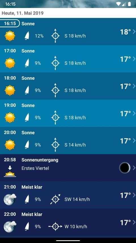 Wetter Schweiz XL PRO screenshot 11