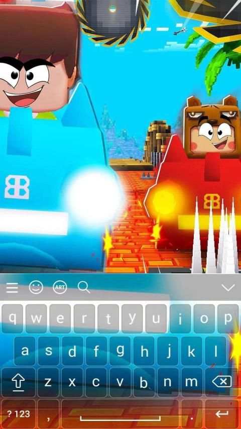 Keyboard Mini World Block Art स्क्रीनशॉट 2