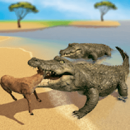 ikon Crocodile Attack Sim: Wild Animal Family Games
