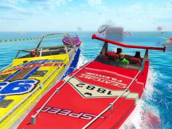 Real Speed Boat Stunts - Impossible Racing Games स्क्रीनशॉट 8