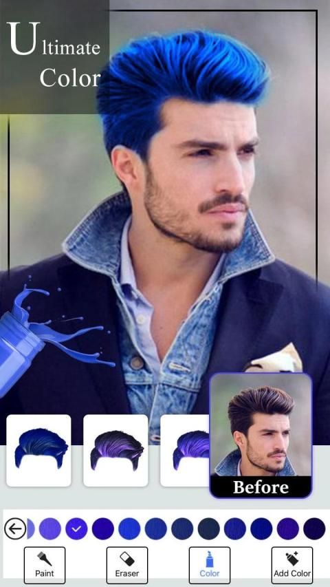 Color Hairstyles For Men & Women : Photo Editor स्क्रीनशॉट 3