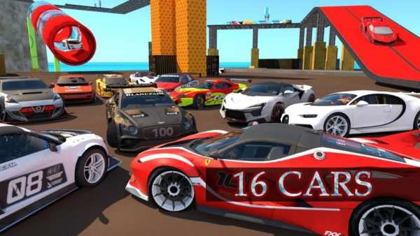 Mega Ramp Car Stunts : Crazy Stunt Car ramp स्क्रीनशॉट 2