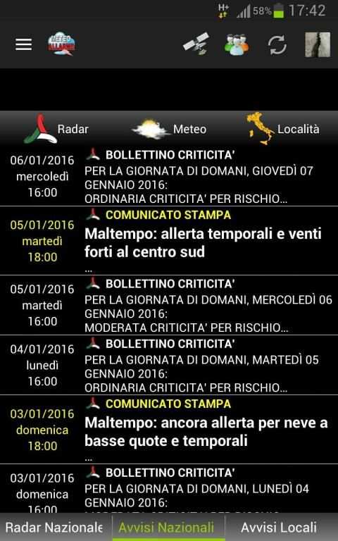 Allarme Meteo IT screenshot 17