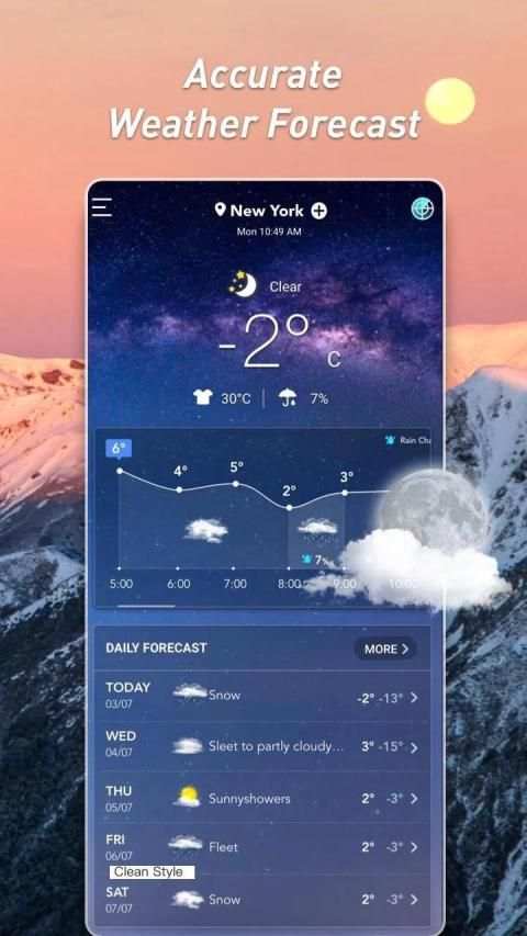 Weather Live：Weather Forecast & Radar & Widget स्क्रीनशॉट 7