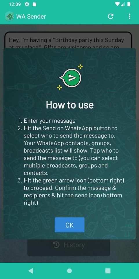 Send Message To Many Contacts (for WhatsApp) स्क्रीनशॉट 13