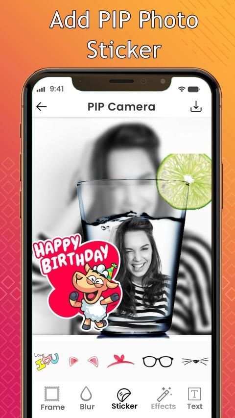 PIP Camera photo editor स्क्रीनशॉट 2