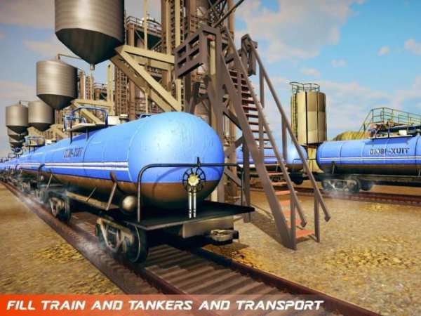 Oil Tanker Transporter Game: Pro Oil Train Driving screenshot 3