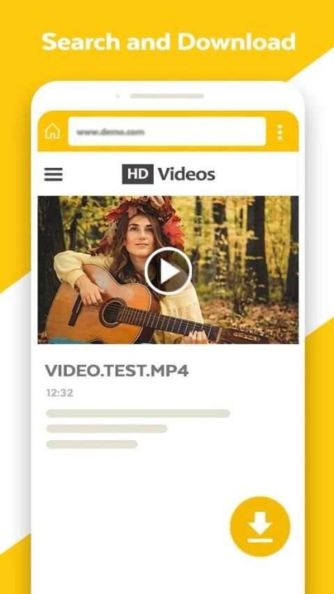 HD Video Downloader - Video Player स्क्रीनशॉट 1