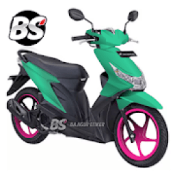 Modifikasi cat, skotlet dan Stiker motor beat आइकन