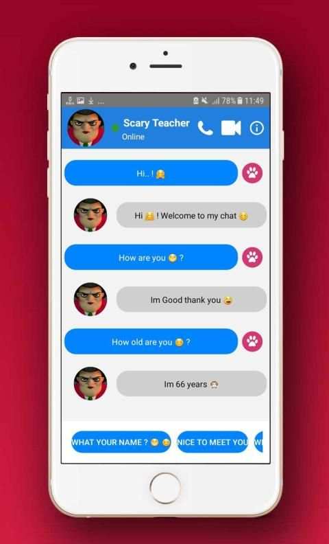 Scary Teacher 3D™ Call You - Fake video call Prank स्क्रीनशॉट 1