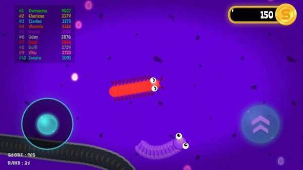 Jungle Snake IO - Worms Zone स्क्रीनशॉट 4