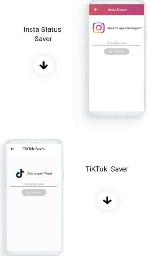 Status saver - Whatapp-TikTok-Instagram & Facebook screenshot 4