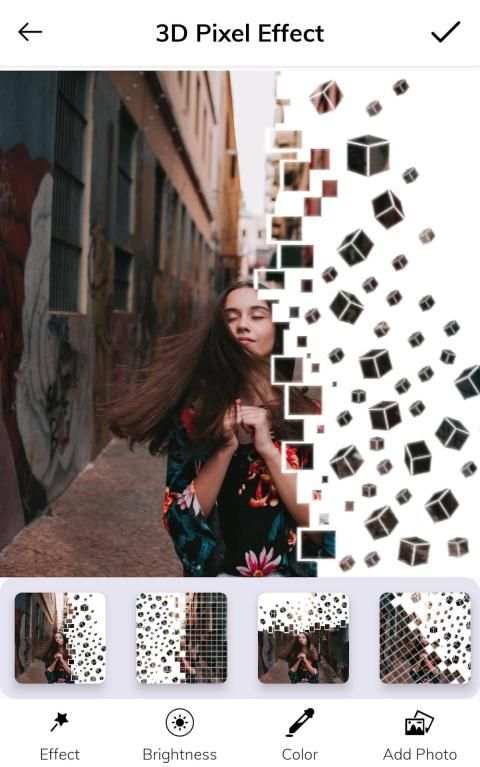 Pixel effect - Shattering photo editor screenshot 4