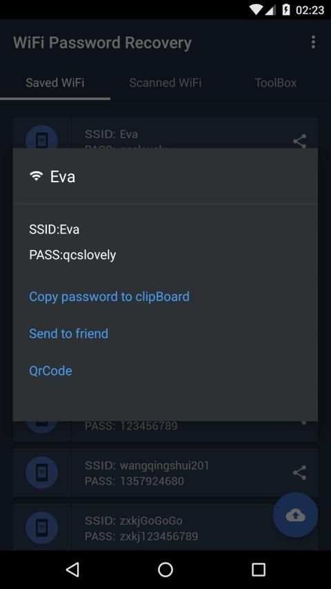 WiFi Password Recovery स्क्रीनशॉट 5