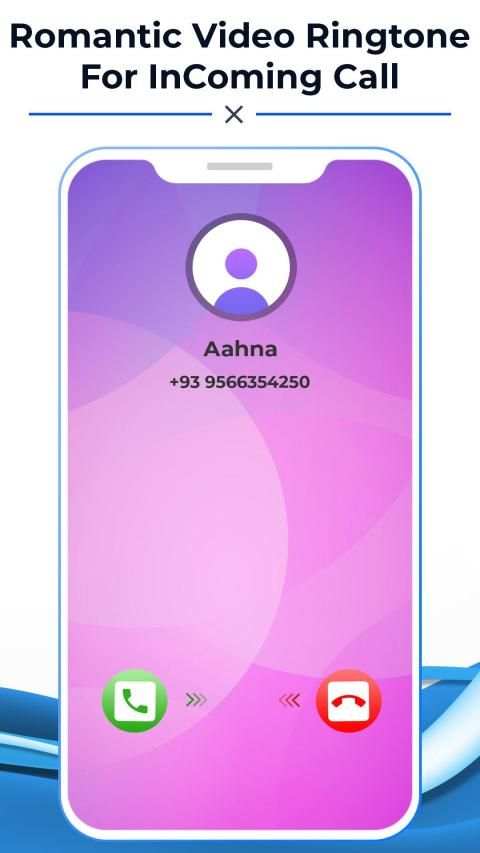 Romantic Video Ringtone For InComing Call screenshot 1