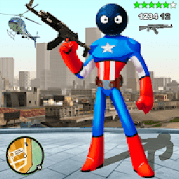 ikon US Stickman Captain Stickman Rope Hero Counter