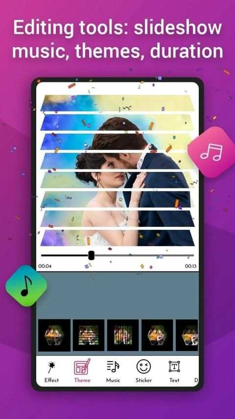 MBit Wave Particle.ly Wedding Video Maker screenshot 3