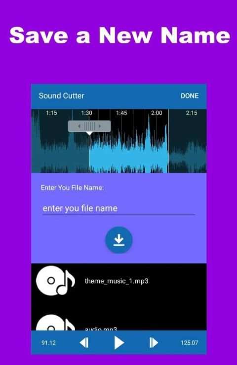 MP3 Cutter and Audio Cutter स्क्रीनशॉट 1