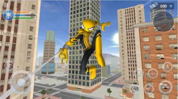 Spider Stickman Rope: Vegas Crime City Hero स्क्रीनशॉट 5