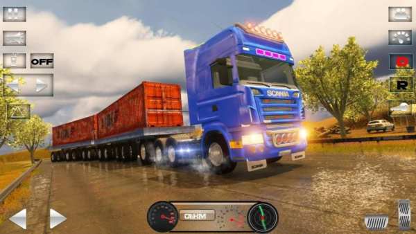 Heavy Truck Drive Simulator:Road Train Transporter स्क्रीनशॉट 10
