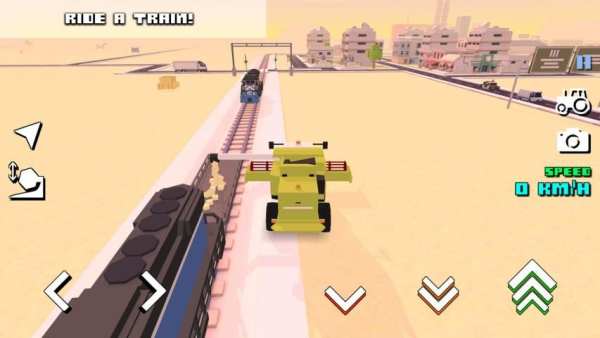 Blocky Farm Racing & Simulator - free driving game screenshot 2