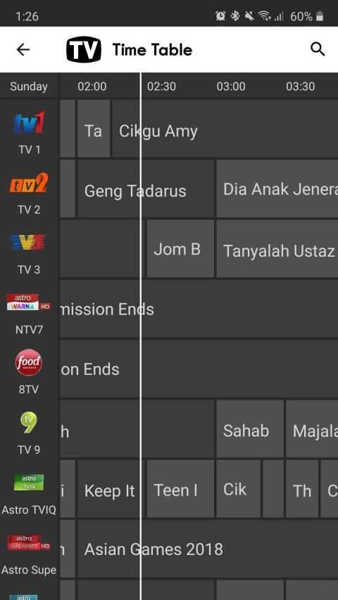 Malaysia TV Schedules & Guide स्क्रीनशॉट 4