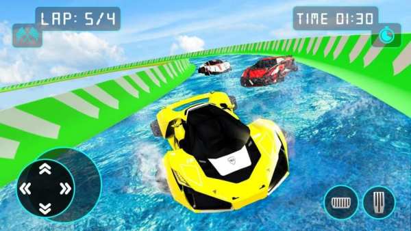 Water Car Racing Stunts 2020 स्क्रीनशॉट 6