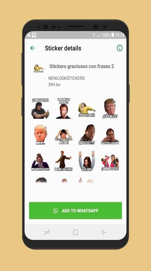 Stickers graciosos con frases para WhatsApp 2020 screenshot 1