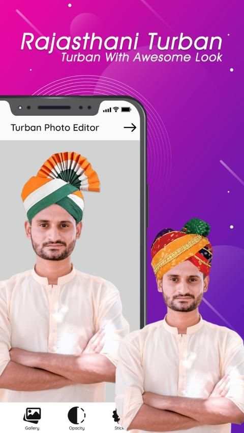 Rajasthani Turban Style Photo Editor screenshot 1