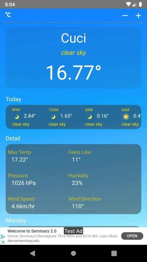 Weather Lite screenshot 1