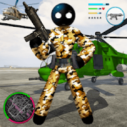 Army Stickman US Rope Hero counter Gangstar आइकन