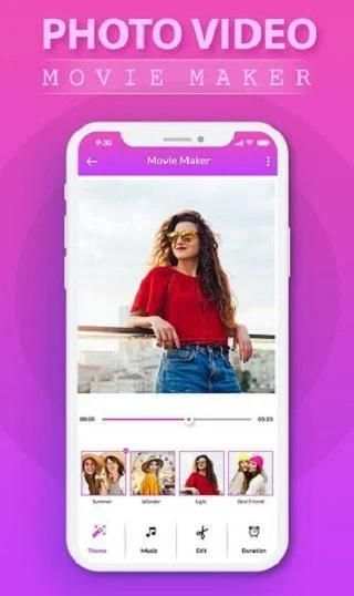 Photo Video Movie Maker With Music Photo Slideshow स्क्रीनशॉट 5