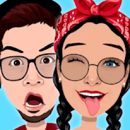 Sticker Memoji Facemoji 3D WAStickerApps आइकन