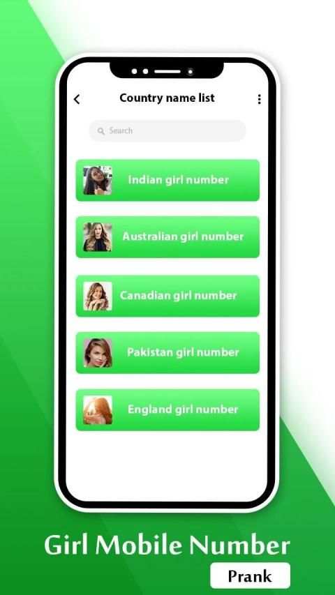 Girls Mobile Numbers- Find Mobile Number Simulator स्क्रीनशॉट 3