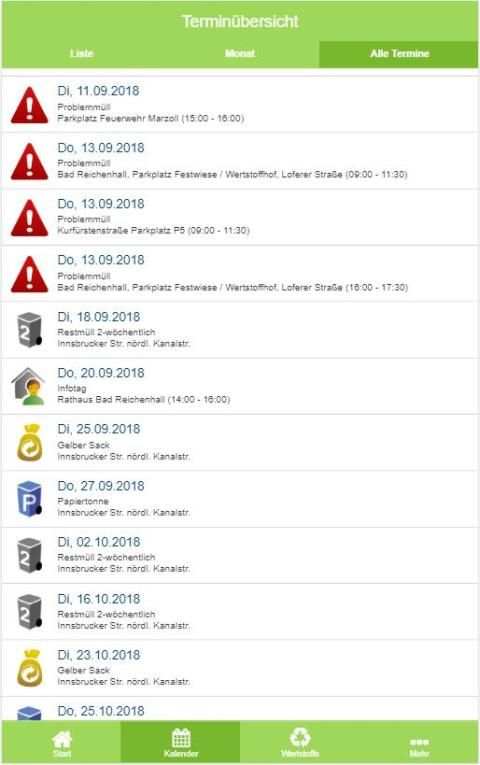 Berchtesgadener Land Abfall-App screenshot 5