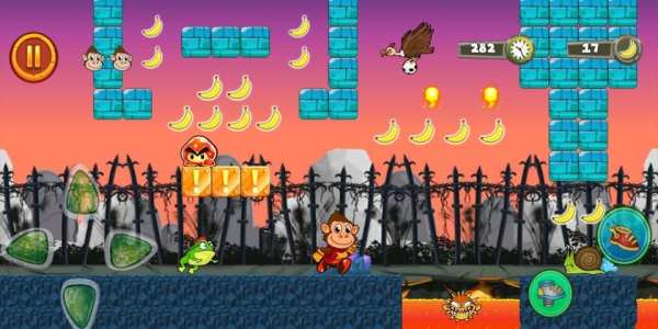 *Jungle Monkey Run: Banana Island Adventures Game screenshot 4