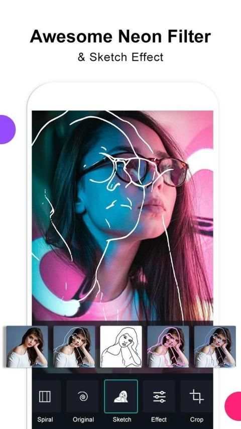 Spiral Photo Editor screenshot 1