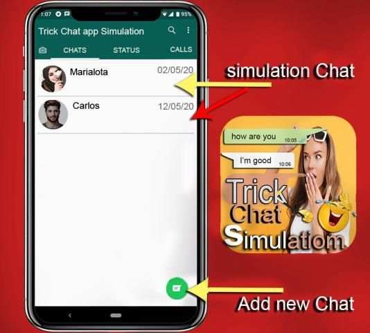 trick chat app simulation, true screenshot 2