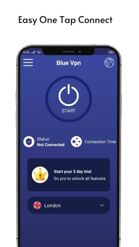 BlueVPN - VPN Proxy Master for Protect Security screenshot 1