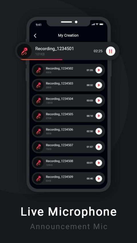 Live Microphone - Mic Announcement screenshot 1