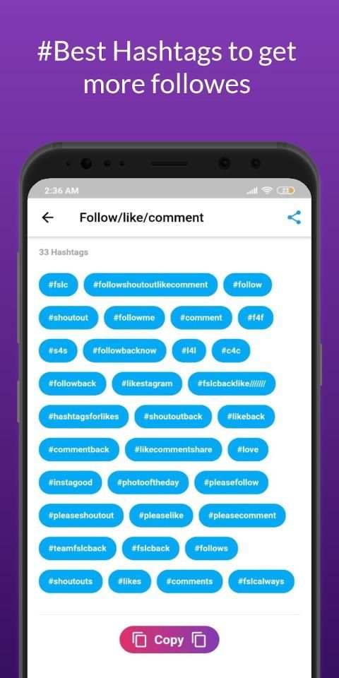 Hashtag - The best hashtags for Instagram screenshot 2