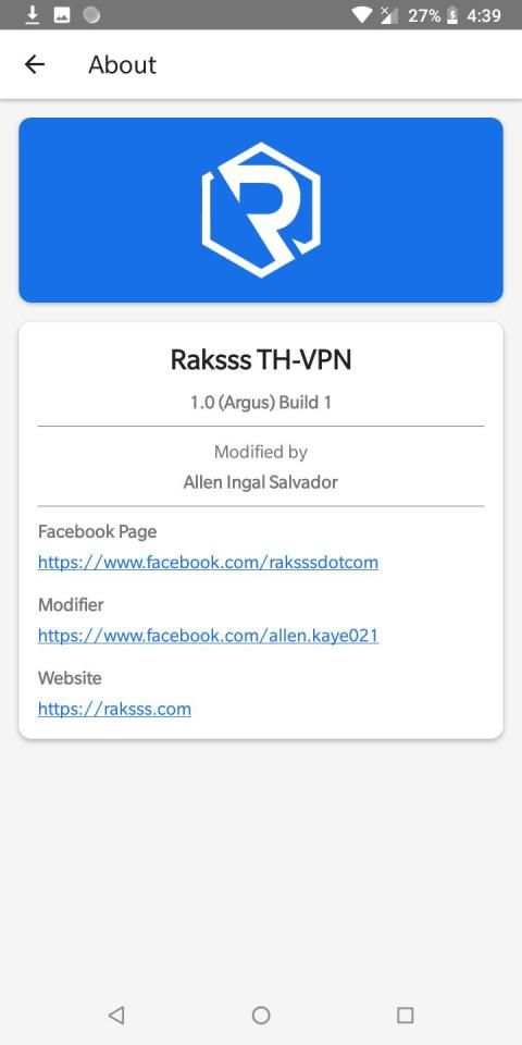 Raksss TH-VPN screenshot 1
