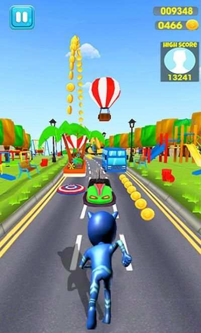 Pj Superhero Masks Runner Subway Bus Adventure screenshot 3