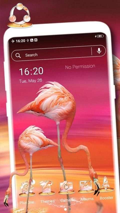 Pink Flamingo Launcher Theme screenshot 4